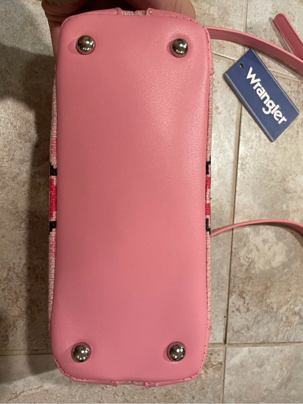 NWT Wrangler Pink Aztec Patterned Crossbody Bag - Picture 7 of 7